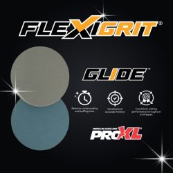 FlexiGrit Glide P3000 150mm Silicone Carbide abrasive x12